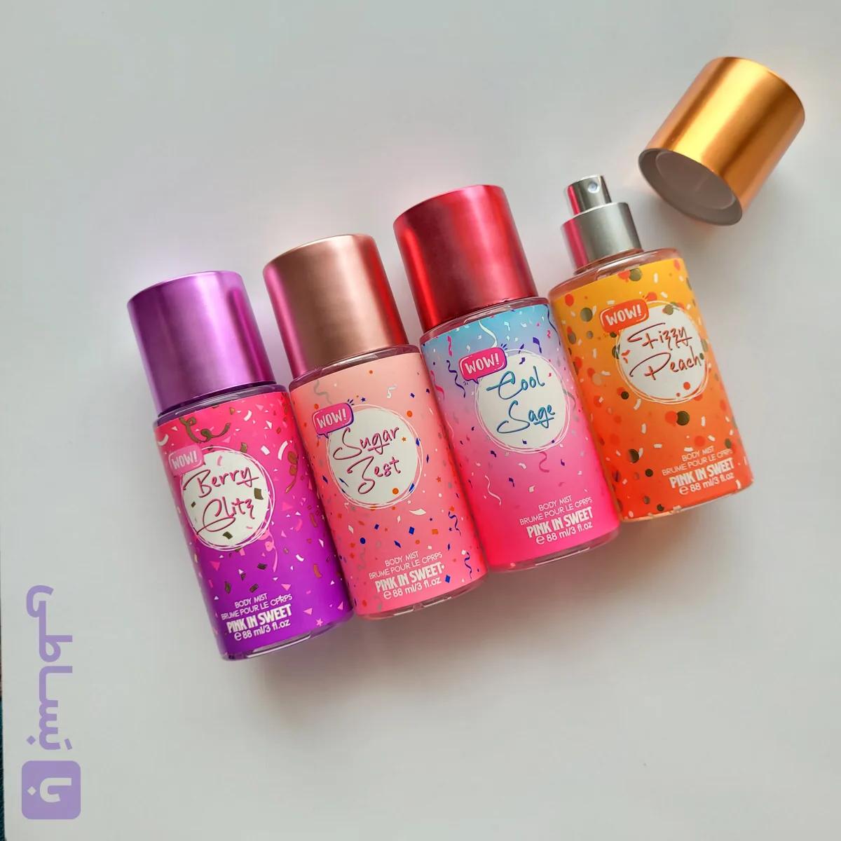 بادی اسپلش زنانه بادی میست pink in sweet حجم 88 میل بادی میست زنانه پینک این سویت مدل واو