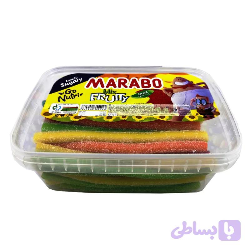 پاستیل لوله ای با طعم میوه مخلوط مارابو-900گرم