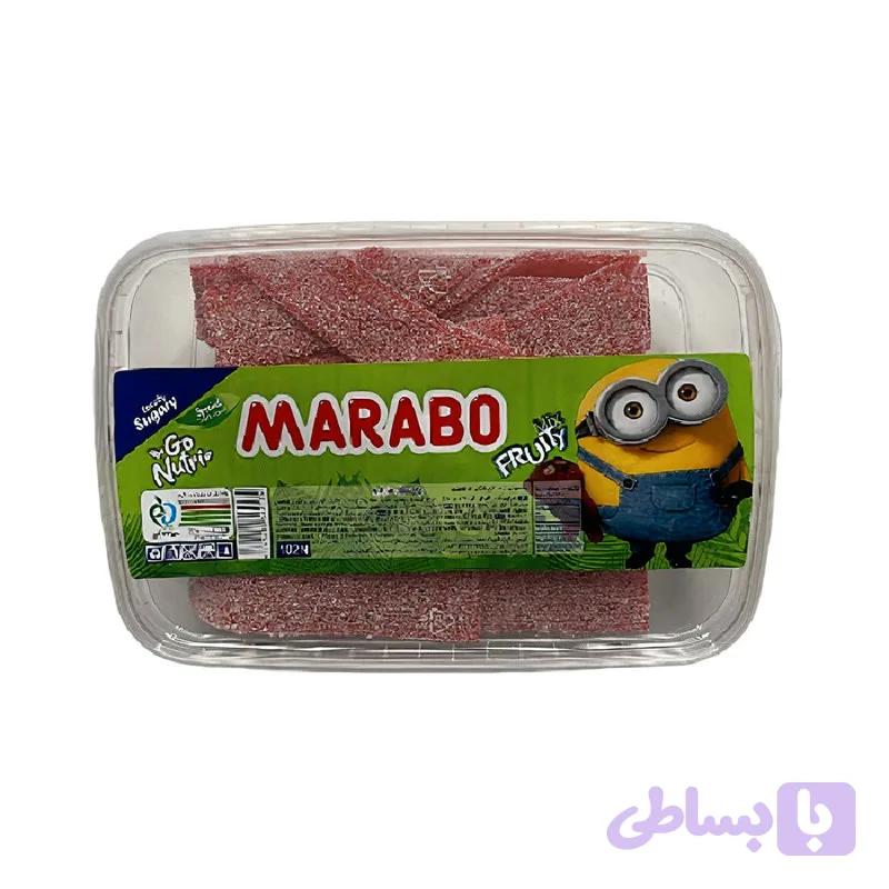 پاستیل نواری با طعم توت فرنگی مارابو - 900گرم
