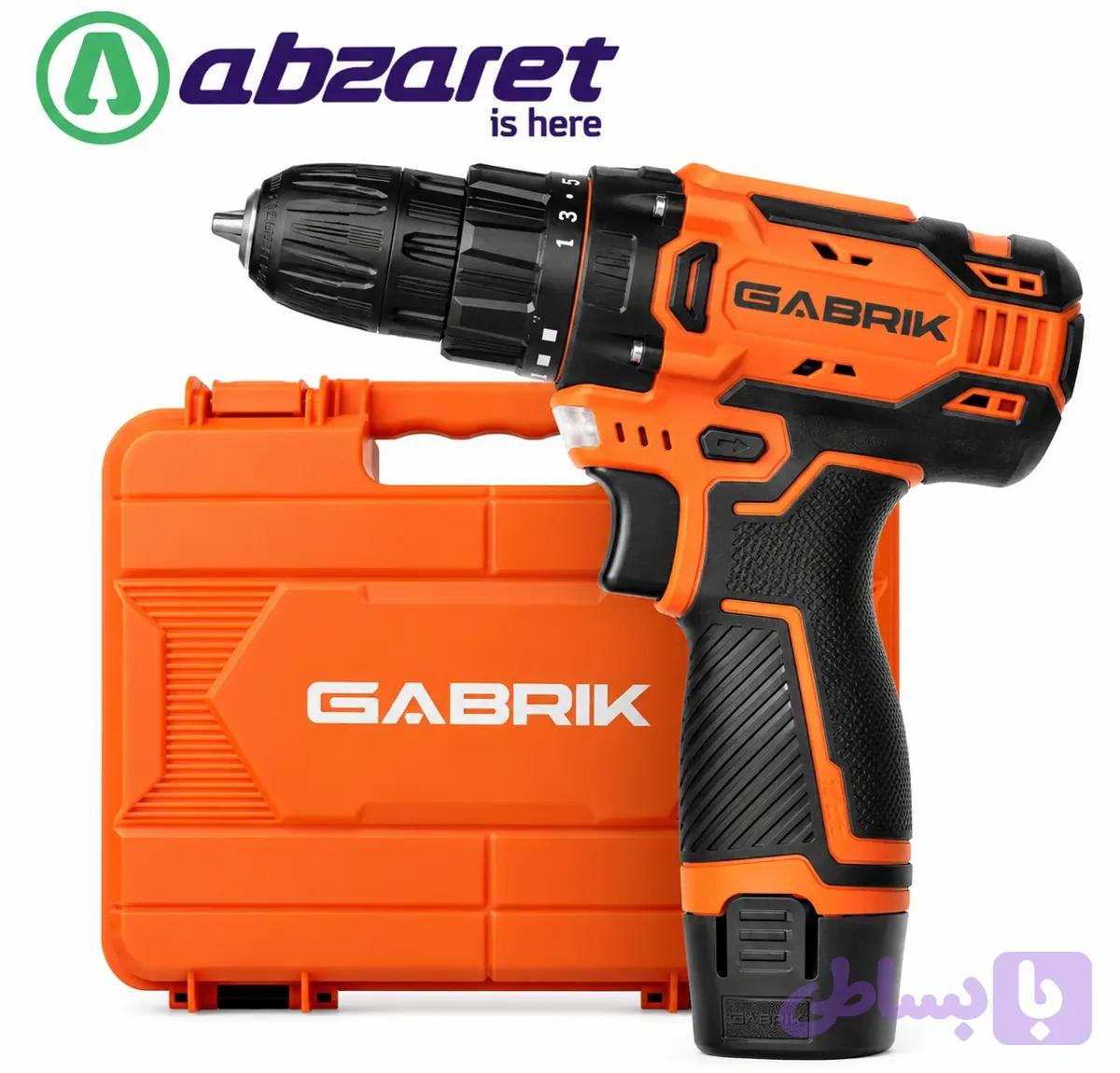 دریل پیچ گوشتی شارژی ۱۲ ولت گابریک مدل CD1200