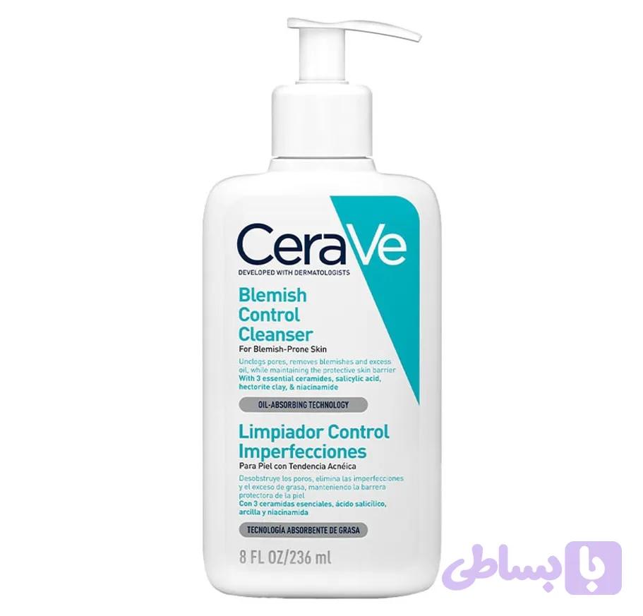 ژل شستشو سراوی CeraVe مدل Blemish Control | گالری لیرانا