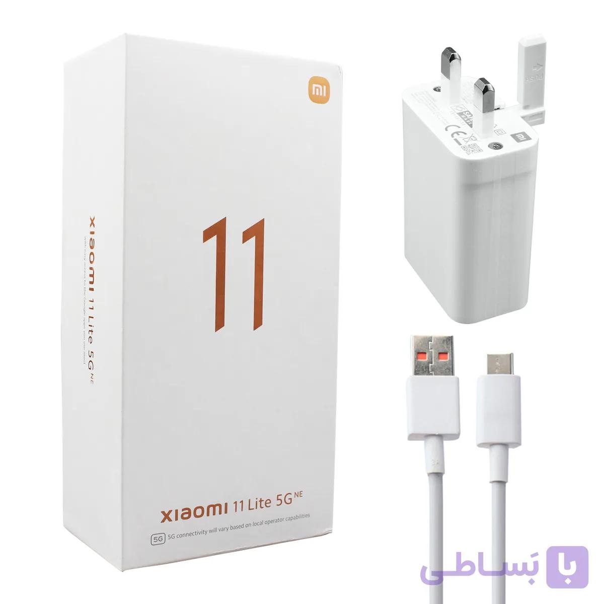 شارژر دیواری شیائومی مدل 11Lite 5G به همراه کابل تبدیل USB-C