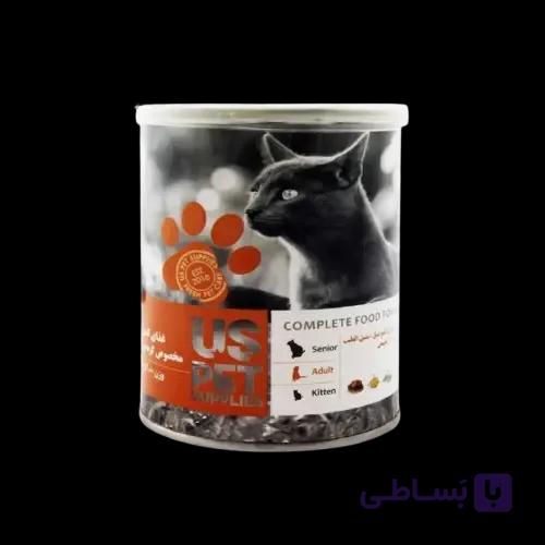 کنسرو گربه یو اس پت طعم مرغ و کدو تنبل و سنبل الطیب 800 گرمی