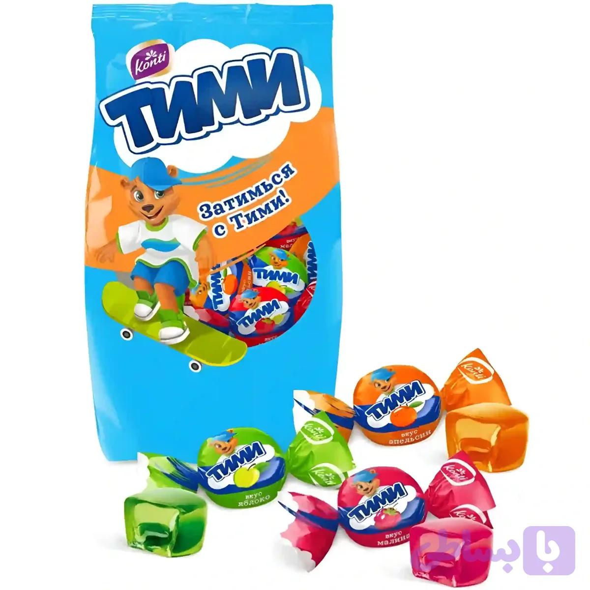 پاستیل کنتی تیمی با طعم میوه ای مخلوط Konti Timi Mix بسته 1 کیلویی