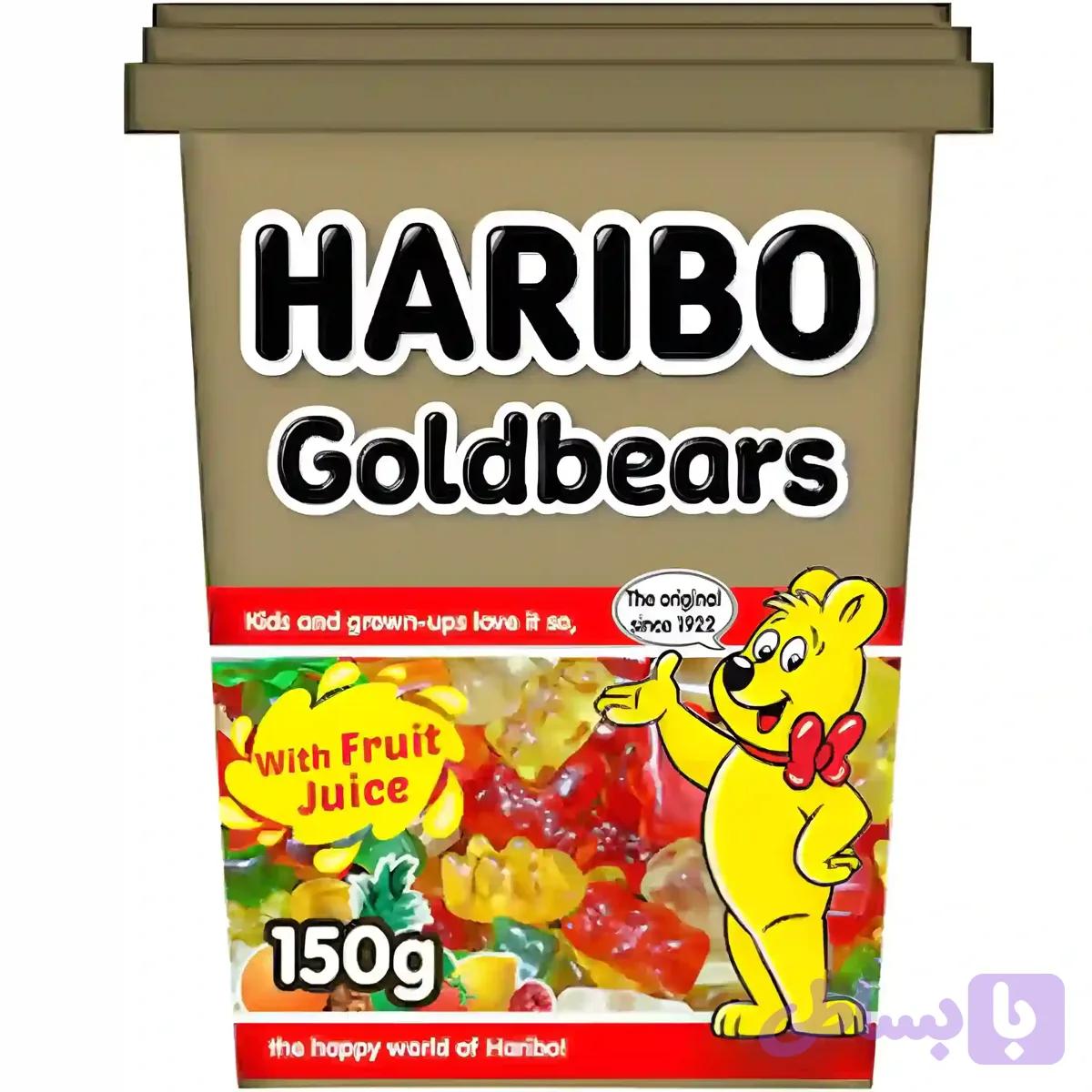 پاستیل لیوانی هاریبو مدل خرس طلایی Haribo Goldbears وزن ۱۵۰ گرم