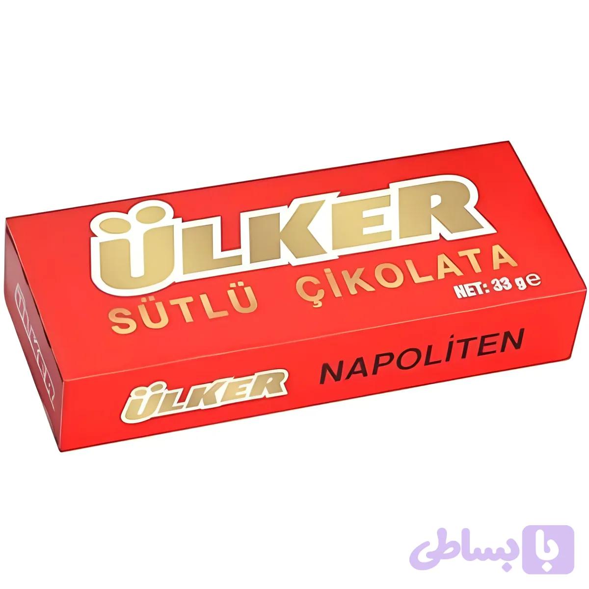 شکلات اولکر نپولیتن کرم شیری Ulker وزن 33 گرم