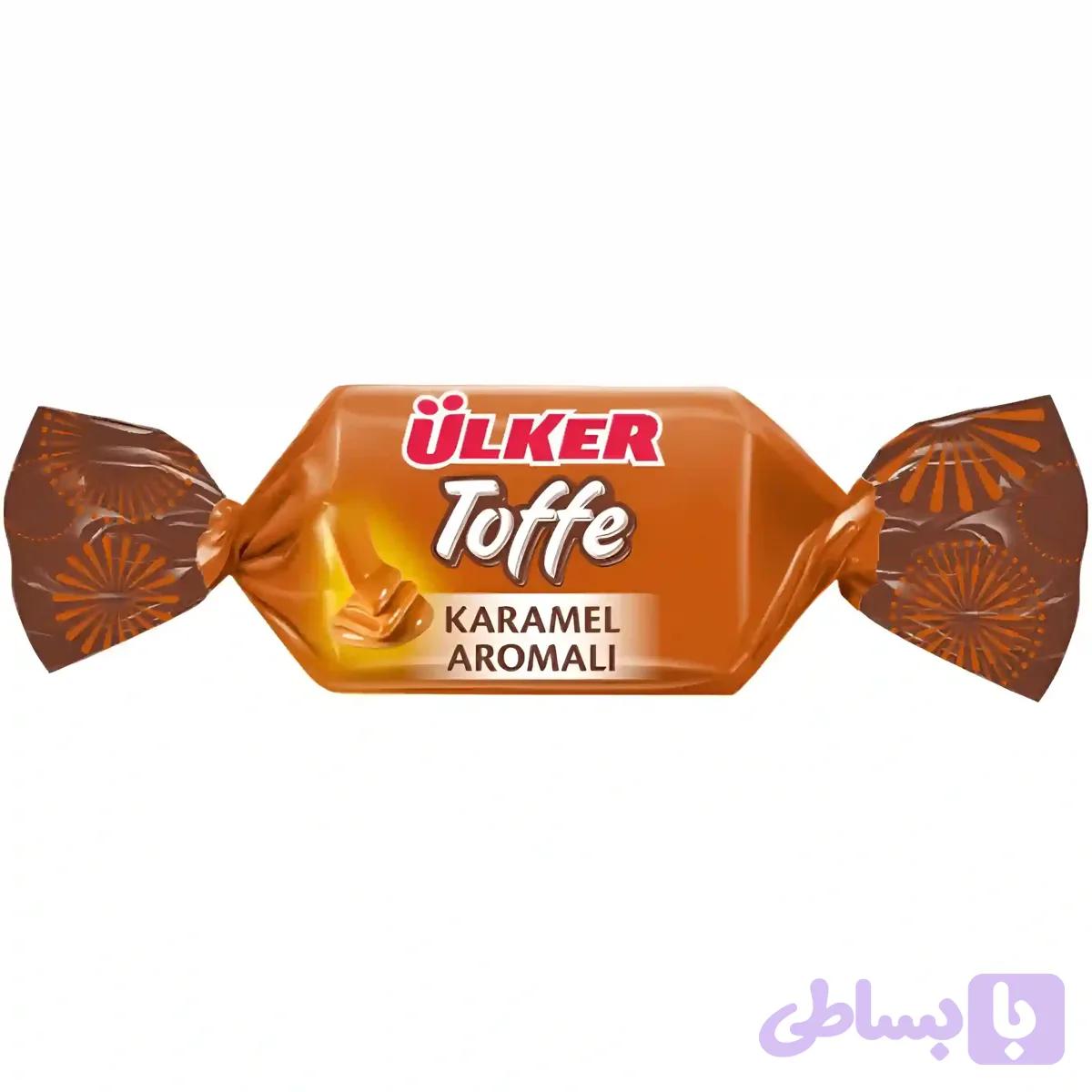 تافی اولکر با طعم کارامل Ulker Toffe Karamel Aromali بسته 1 کیلویی