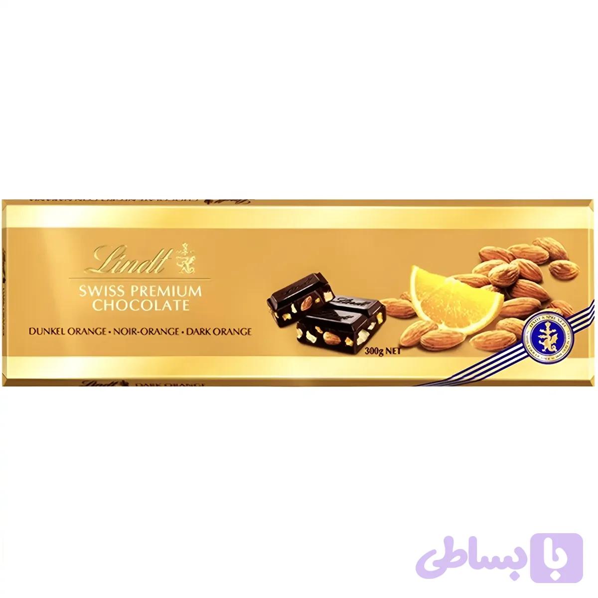 شکلات لینت پرتقال بادام Lindt وزن 300 گرم