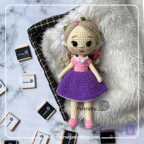 عروسک راپونزل بافتنی و دستباف | شخصیت محبوب دیزنی