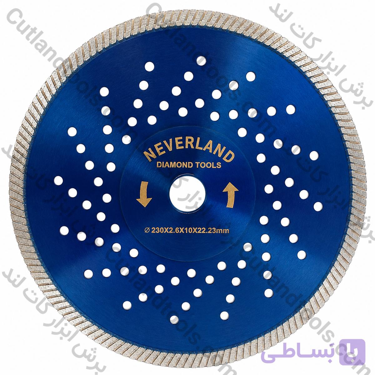 صفحه برش 23 سانت گرانیت بر توربو همه کاره نورلند 230 NEVERLAND