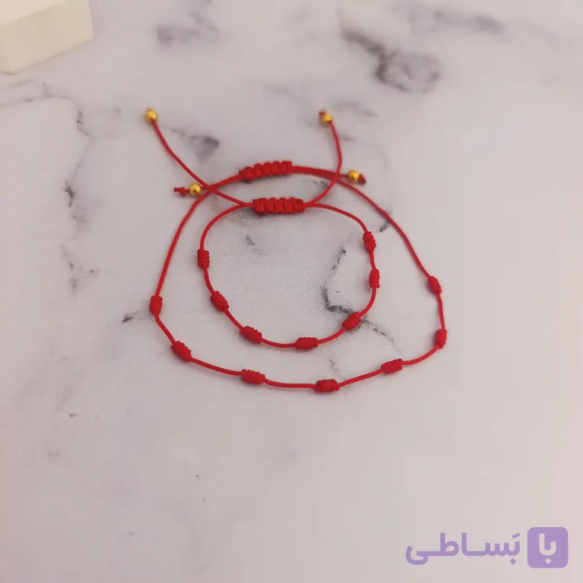 ست دستبند هفت گره قرمز