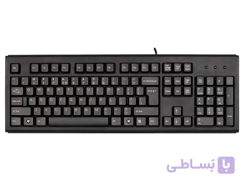 کیبورد سیم دار ای فورتک مدل Km-720