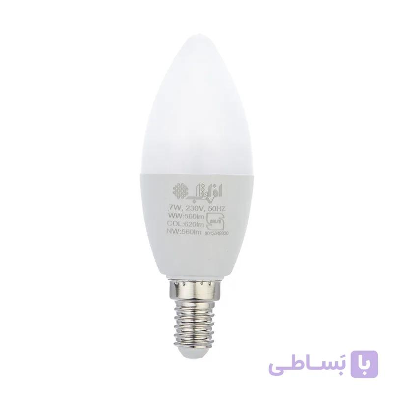 لامپ ال ای دی 7 وات شمعی افراتاب مدل AF-C37-7W پایه E14