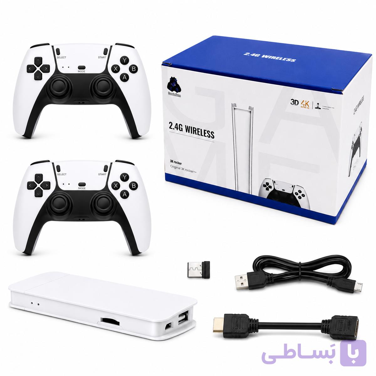 کنسول بازی گیم استیک پرو M15 | حافظه ۶۴ گیگابایت، دو دسته بیسیم و بیش از ۲۰ هزار بازی