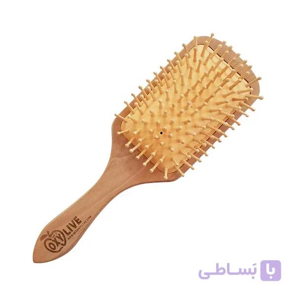 برس چوبی اصل بادندانه های چوبی مستطیل