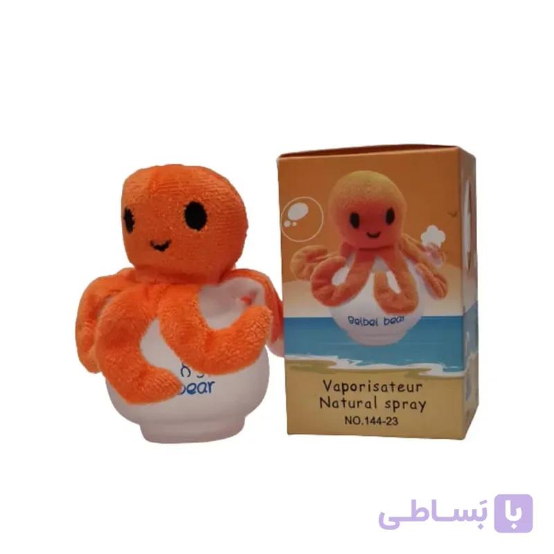 ادکلن کودک بیبی بر مدل هشت پا نارنجی حجم 50 میلی لیتر