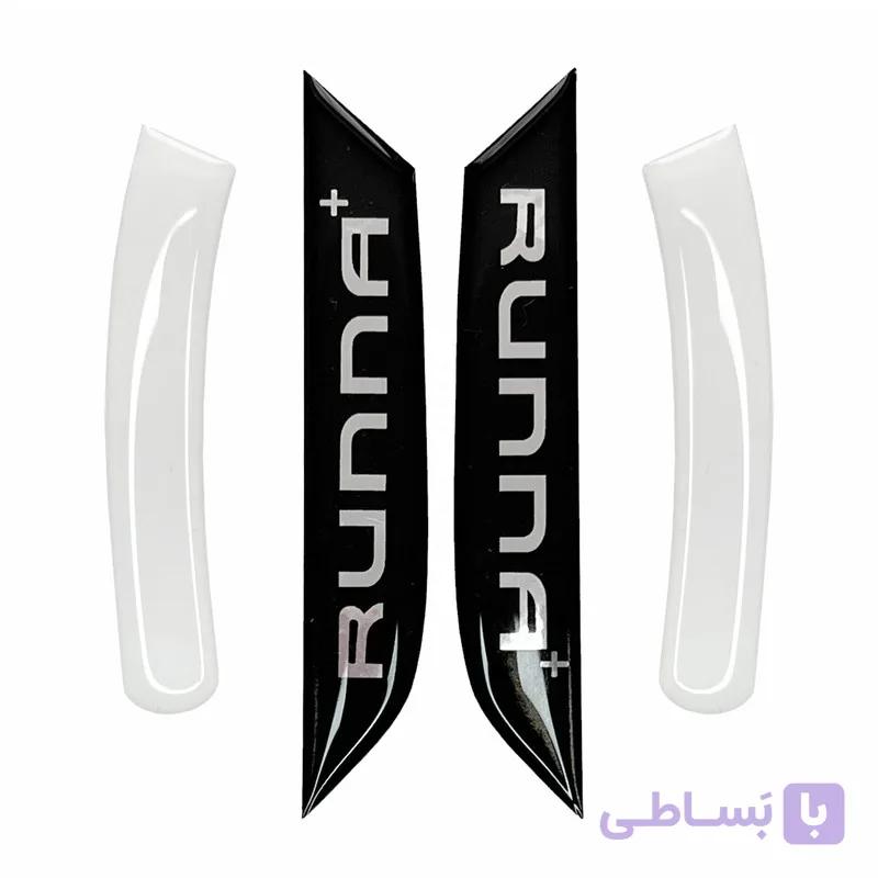 محافظ قاب آینه مشکی کرومی رانا پلاس مدل BlackRPlus مجموعه 4عددی کد197