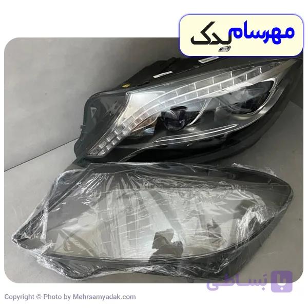 چراغ جلو و طلق چراغ بنز S500 (W222) مدل ۲۰۱۶ چپ و راست