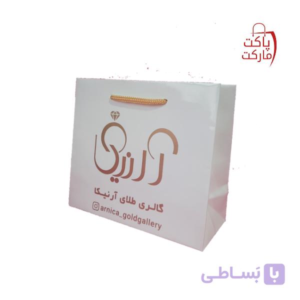 چاپ طلاکوب روی ساک دستی ۱۰۰ عدد وبیشتر