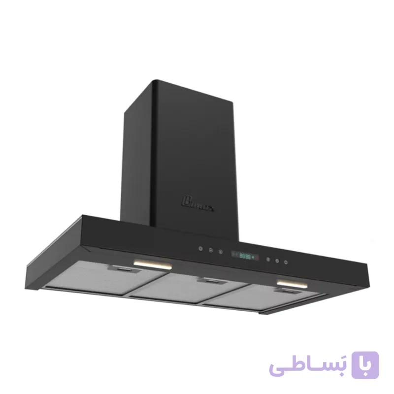 هود شومینه ای فلت بیمکث مدل B2028U سایز 90 مشکی