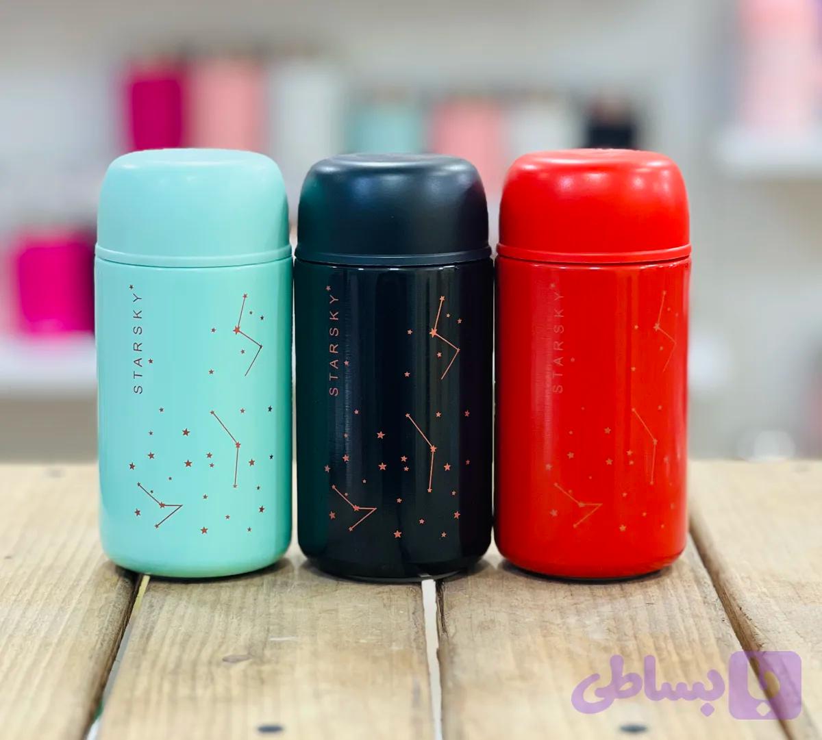 تراول ماگ مینی stary sky حجم ۲۰۰ میلی لیتری درب پیچی و صافی دار