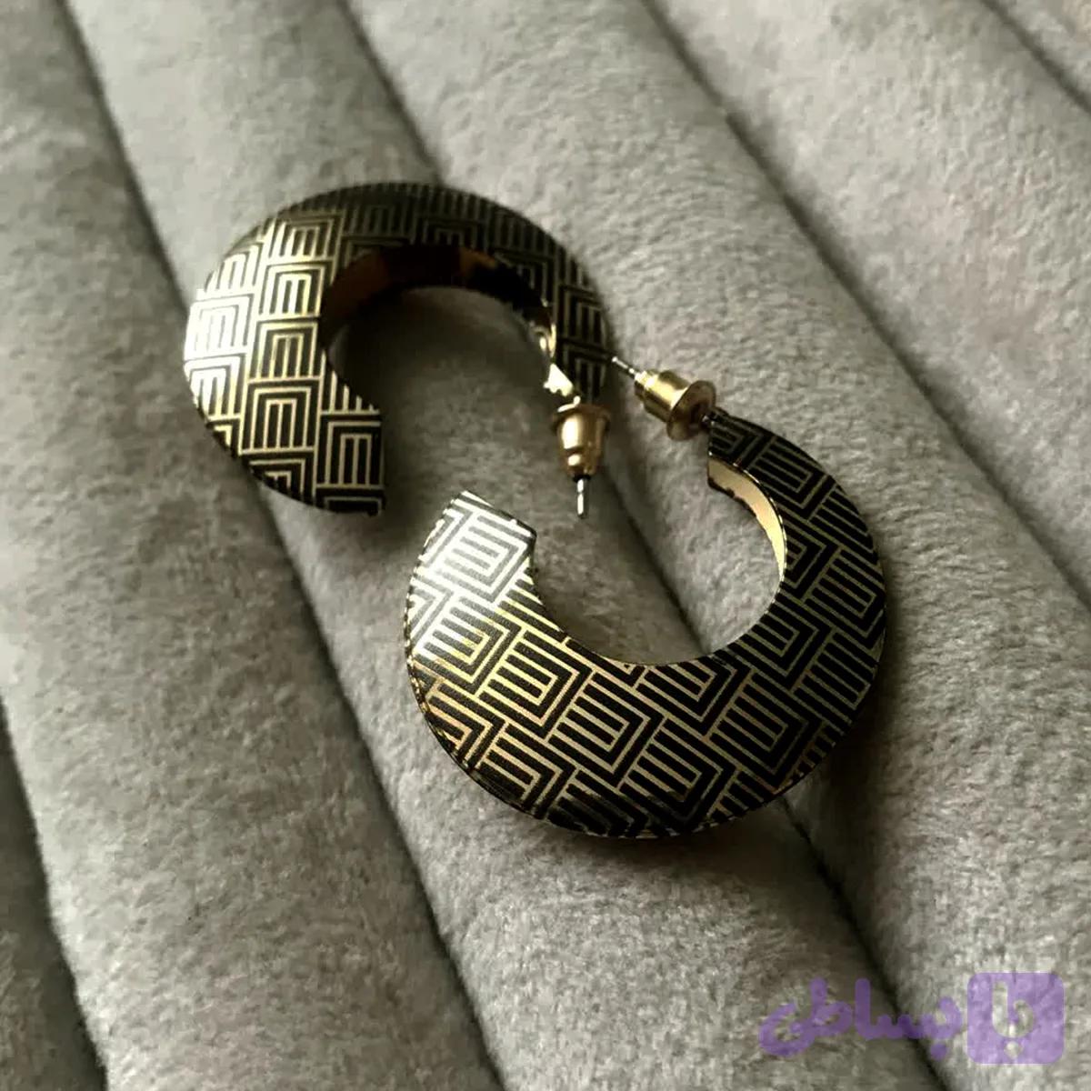 گوشواره طرح ورساچه | استایل لوکس و خاص