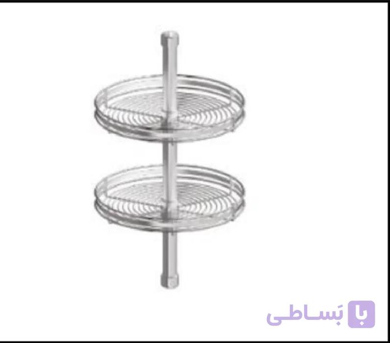 سبد گرد گردان با لوله استیل 70 سانتی متری و پایه آی تک کد N_G1