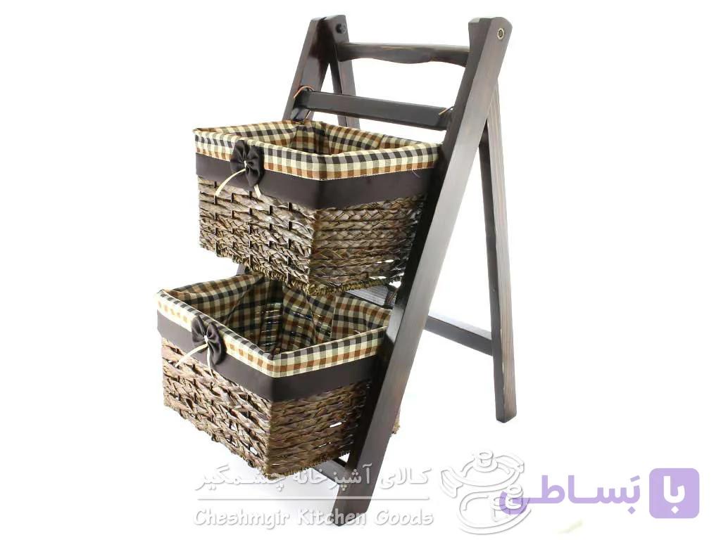 جای سیب زمینی و پیاز حصیری 2 طبقه رخ مدل شمشیری