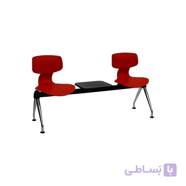 صندلی انتظار دونفره نظری وسط میز دار مدل یوگو نظری
