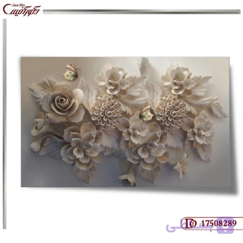 کاغذ دیواری سه بعدی گل 8289