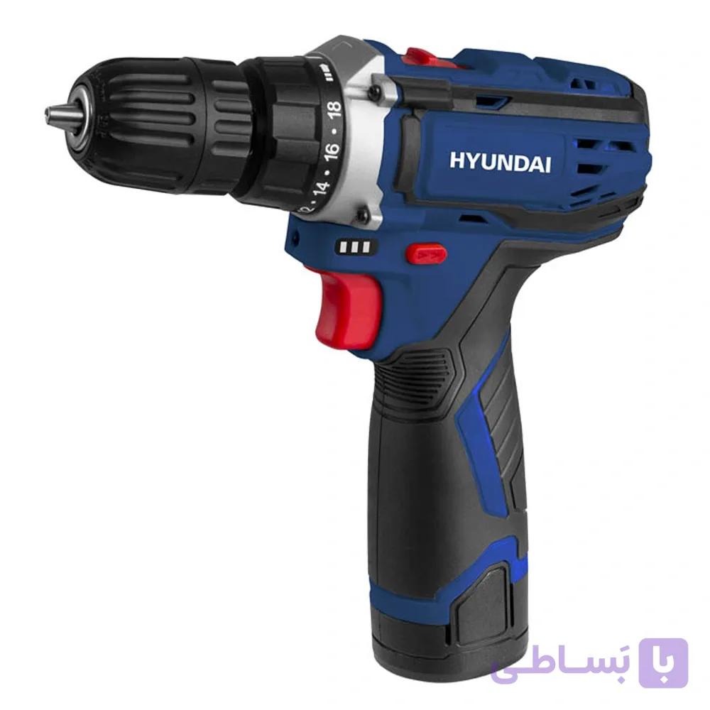 دریل شارژی 12 ولت هیوندای مدل HP-412