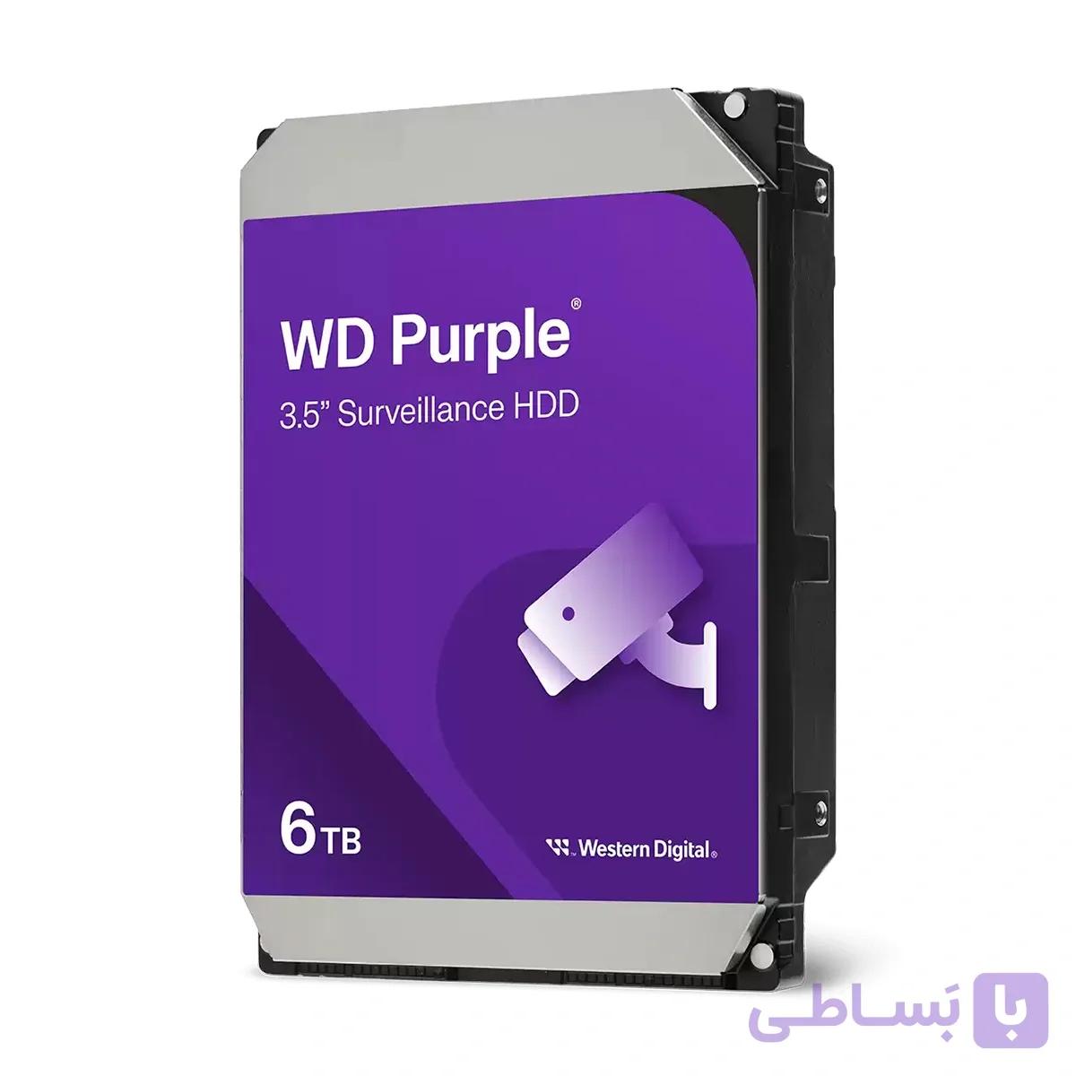 هارد دیسک اینترنال WD PURPLE 6TB ( در حد نو )