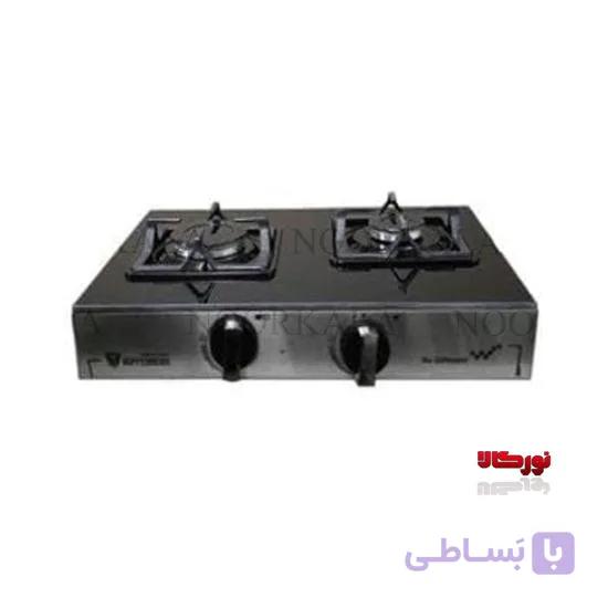 اجاق گاز رومیزی دو شعله ترموکوبل دار آتشگر مدل1006S