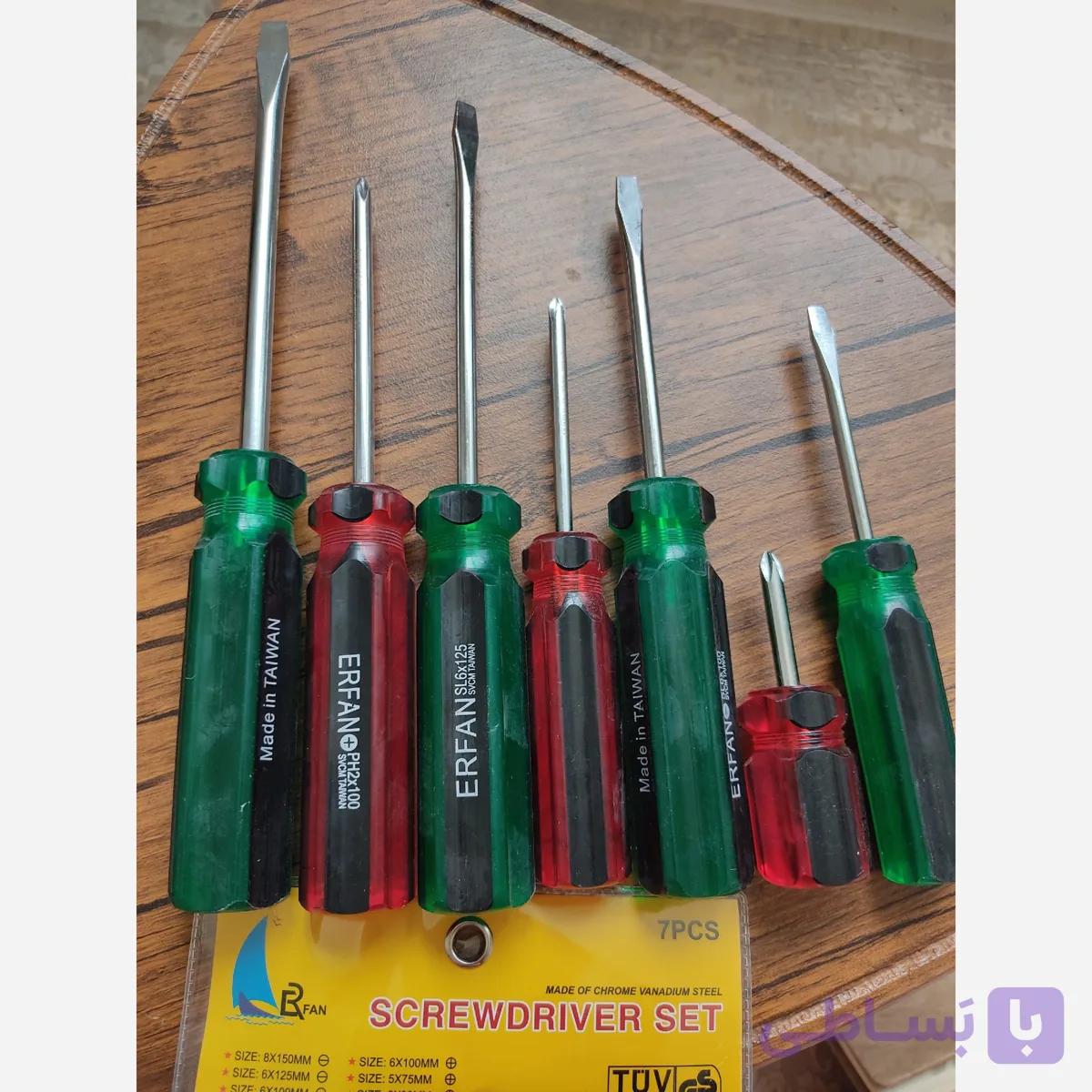 ست پیچ گوشتی 7 عددی تایوانی ERFAN
