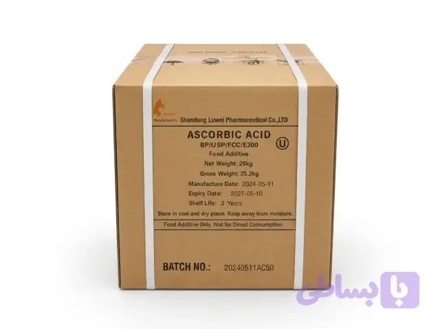 اسیداسکوربیک (ویتامین C) – چینی25کیلوییAscorbic Acid Vitamin C 90%
