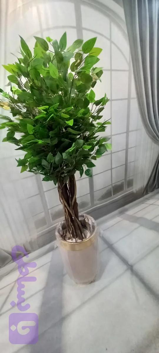 درختچه مصنوعی بنجامین سبز۱۲۰ با ظاهری زیبا و طبیعی نما