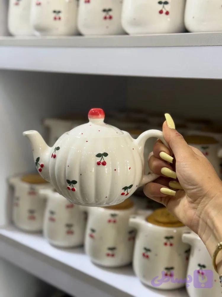 قوری سرامیکی آلبالو تپل