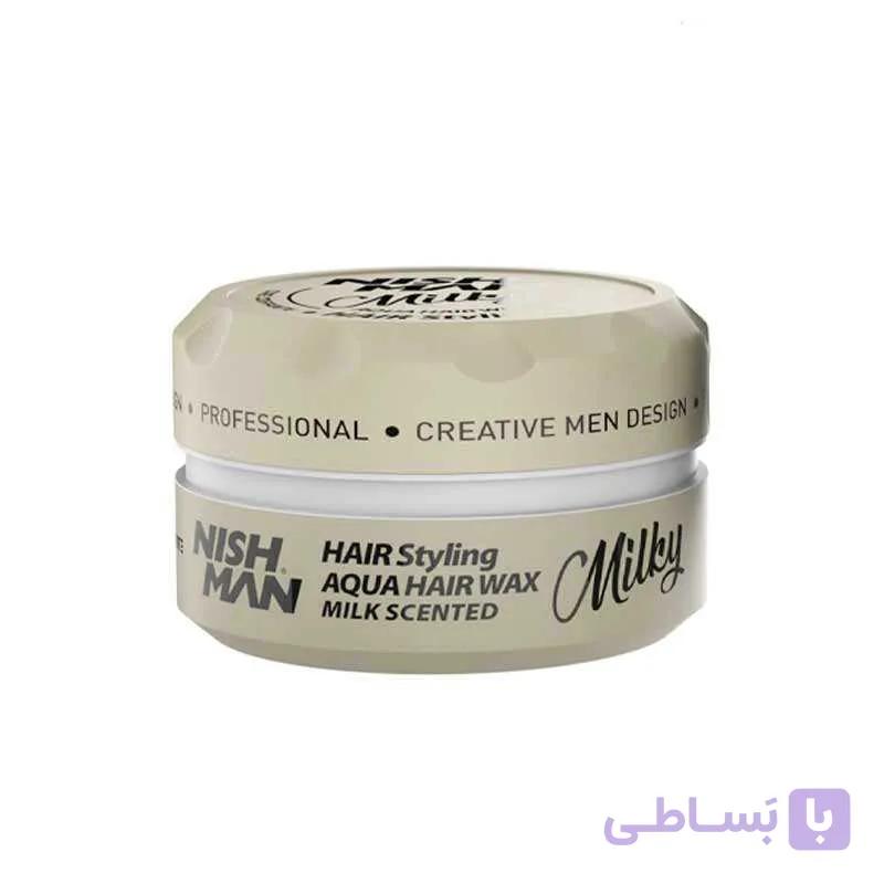 واکس مو اکوا میلکی نیشمن NISHMAN AQUA WAX Milky