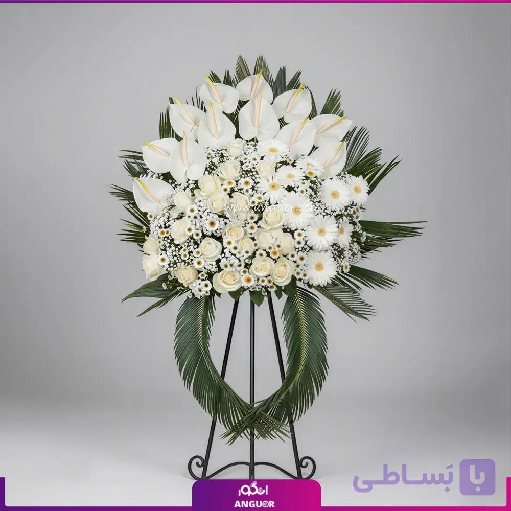 پایه گل ترحیم طرح نور