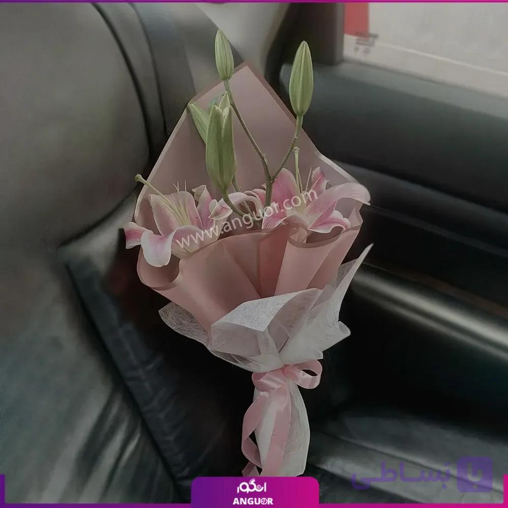 دسته گل لیلیوم آرامش رنگی