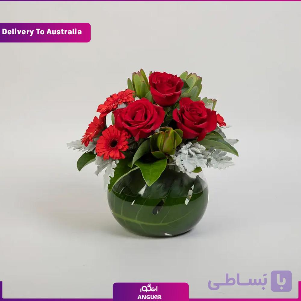 گلدان فلورال کریسمس (تحویل در استرالیا)