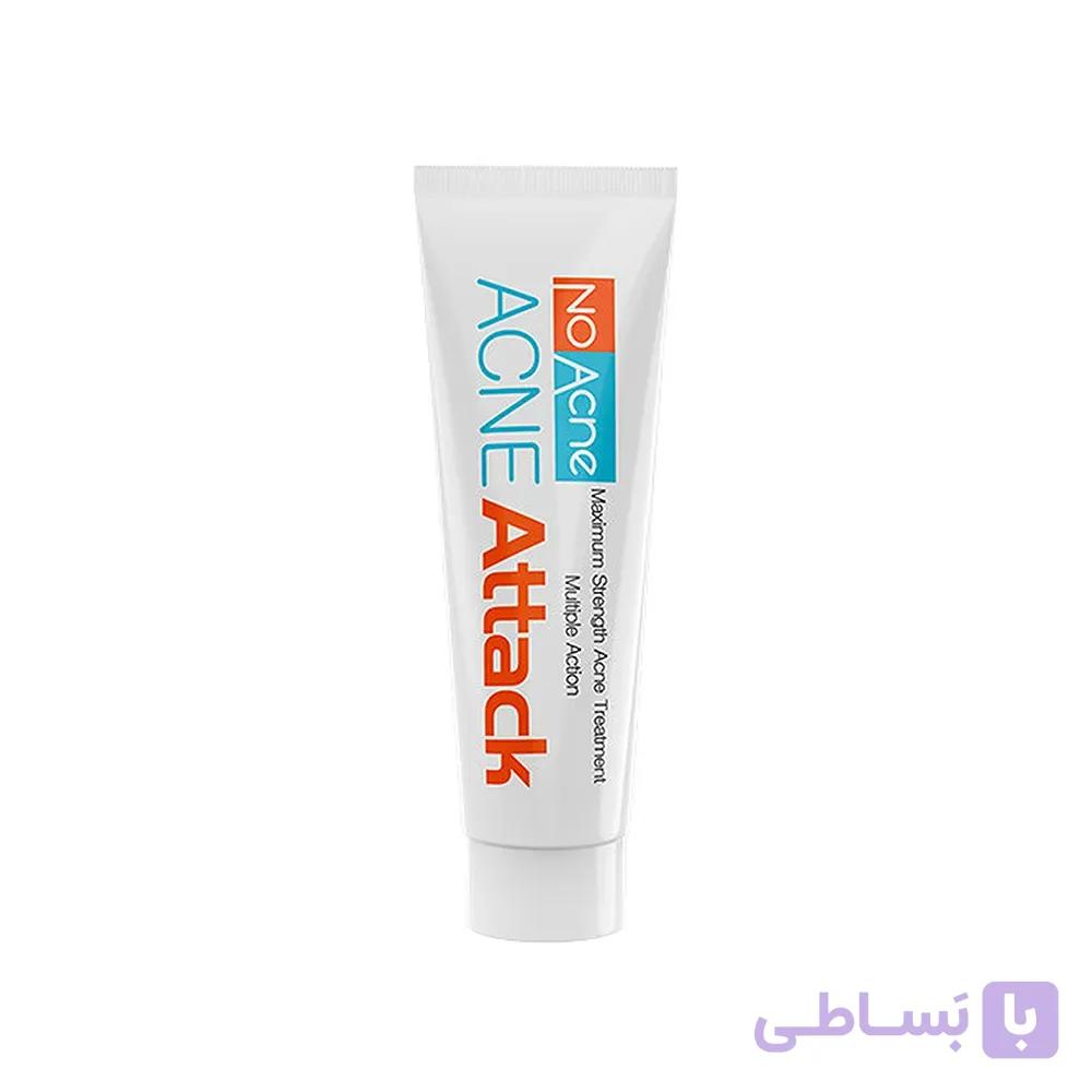 کرم ضد جوش نو آکنه مدل Acne Attack مناسب پوست جوش دار حجم 50 میلی لیتر