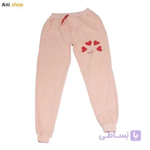 شلوار ملانژ دخترانه مچ دارFVA144