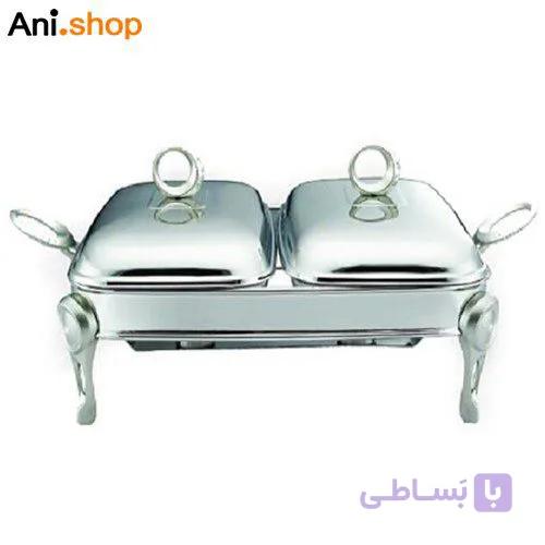 سوفله دو خانه نگین دار طلایی مدل UN-3716 کد 179