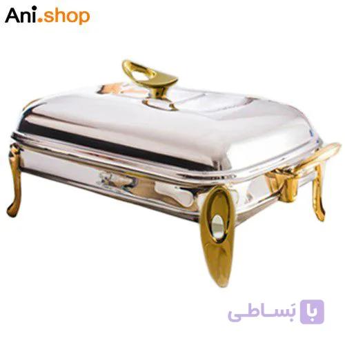سوفله مستطیل متوسط قایقی طلایی یونیک مدل UN-3847