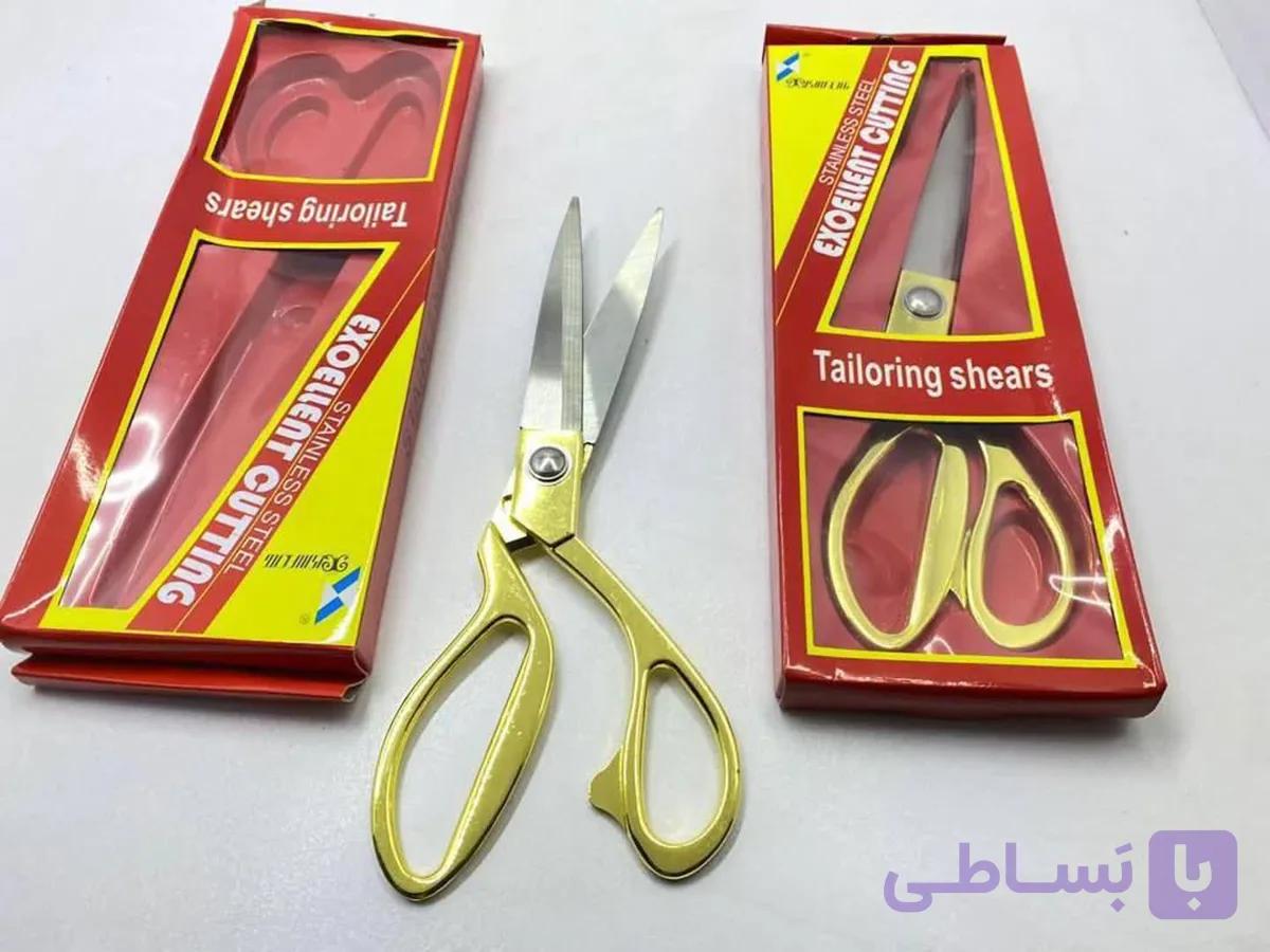 قیچی خیاطی حرفه ای طلایی