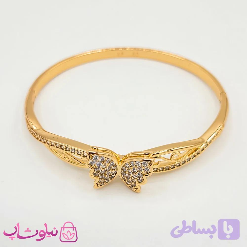 دستبند النگویی زنانه ژوپینگ طرح پروانه کد 779-1