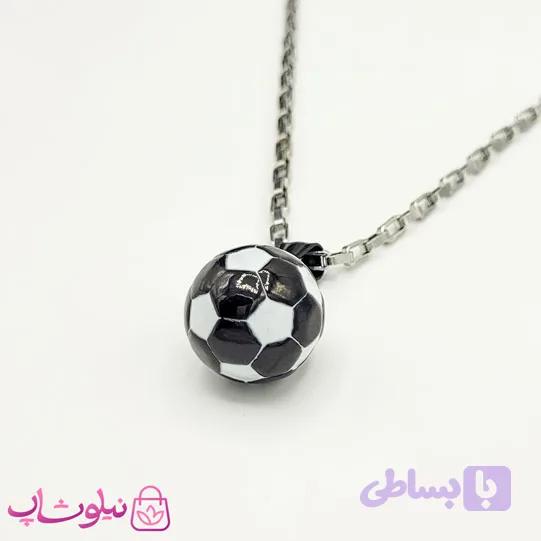 گردنبند پسرانه استیل مدل توپ فوتبال کد 921