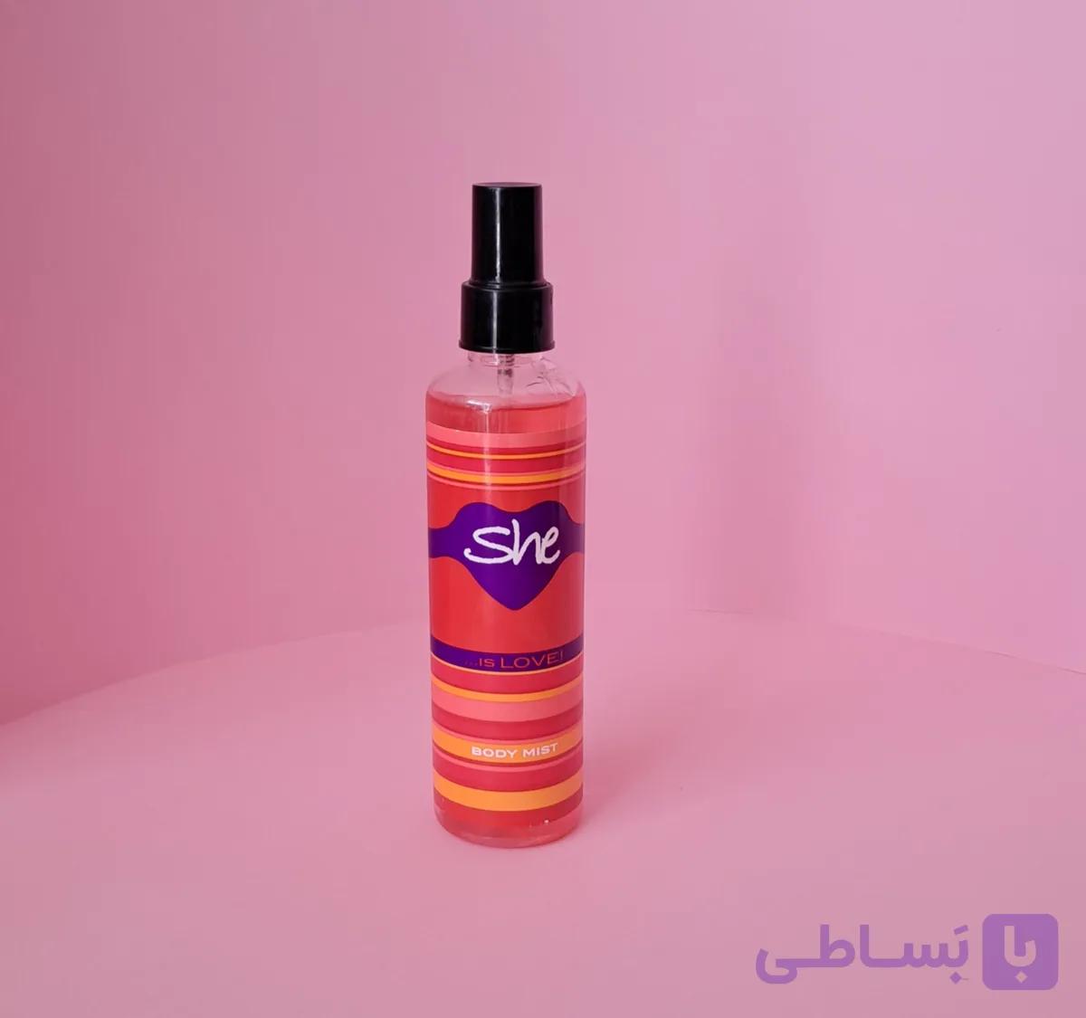 بادی میست زنانه شی مدل Is Love حجم ۲۲۰میلی لیتر