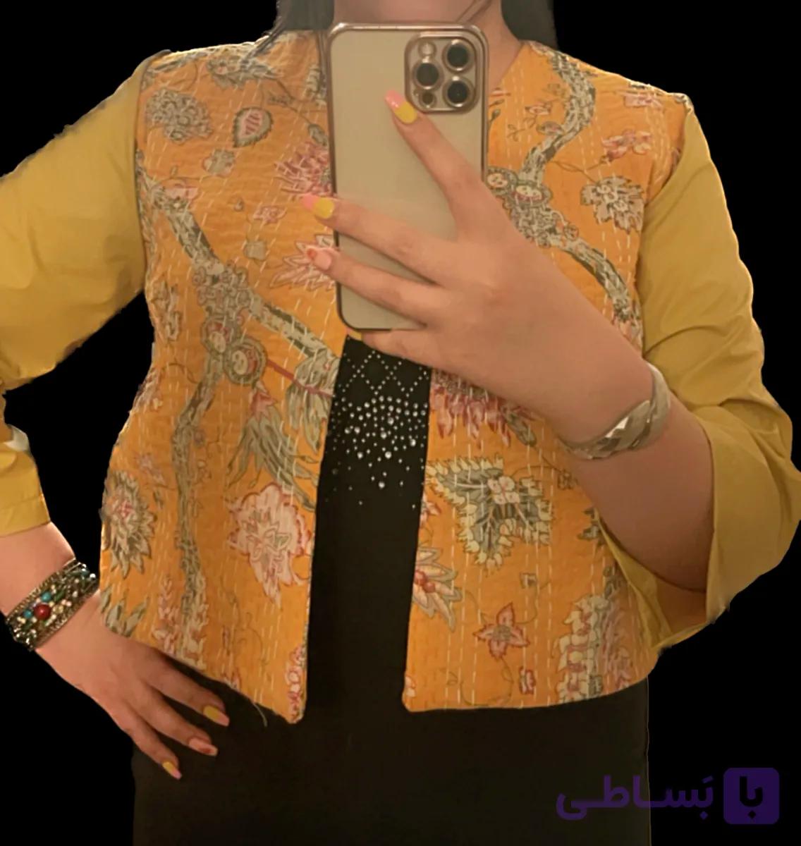 کراپ کت جنس کوکدوزی با چرم تلفیقی از چرم و پارچه ارسال با قیمت مناسب